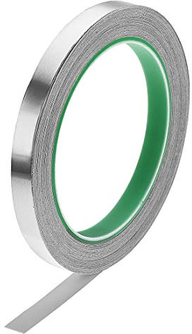 uxcell 10mm Aluminum Foil Tape High Temperature Tape for HVAC,Sealing,Patching Hot and Cold Air Ducts Adhesive Tape 20m/65ft