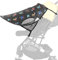 auvstar Sonnensegel Sonnenschutz Kinderwagen,Universal Sonnenschutz Segel Kinderwagen mit UV Schutz 50+, Verstellbar Sonnenschutz für Baby Sonnenschutz Buggy,Sonnenverdeck für Buggy (Muster)