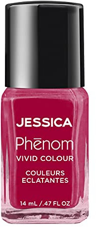JESSICA Phenom Vivid Colour Nail Polish, Wildstyle Fuchsia, 14 ml,Pink
