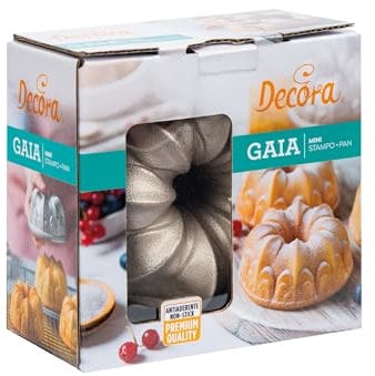 Decora 0080117 Stampo Antiaderente Mini Gaia Ø 10 X 5 h Cm, In Alluminio Pressofuso, di alta qualità, per realizzare preparazioni dolci e salate. Top quality.