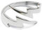 IMINI Doppelter Lightning Ring für Männer Frauen Mädchen Edelstahl Modisch Finger Band Punk Einzigartig Verstellbar Verlobungs Ring Schmuck