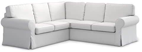 FMCTL Ektorp Sectional Sofa Cover Replacement for IKEA EKTORP Sectional Cover ,Ektorp Sectional Coner Cover,Ektorp Couch Cover Only! (Cool White)