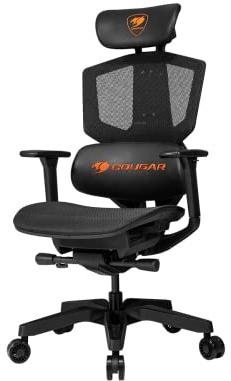 COUGAR Argo One - Silla de juego excepcional para ergonomía (negro y naranja)