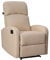 SVITA LEX Relaxsessel Fernsehsessel Beinablage Liegefunktion Ruhesessel Kunstleder Beige