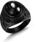 Dochais Tolles Geschenk für Männer - Edelstahl-Schmuck Herren-Ring, Schwarz, Siegelring (67)