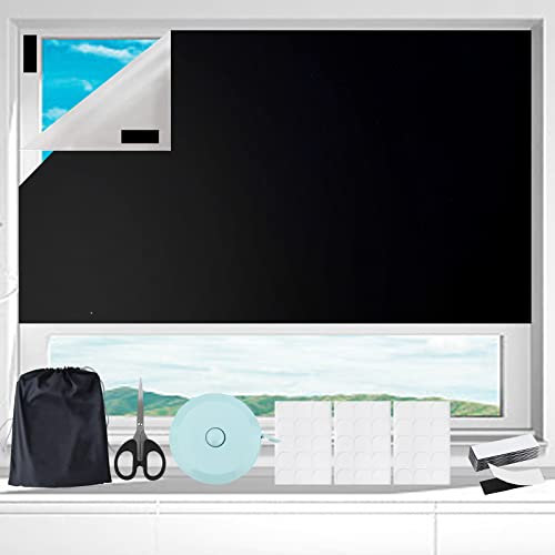 300 x 145 cm Tenda oscurante senza foratura, regolabile Tende oscuranti termiche hanno 65 fascette autoadesive per bambini, camera da letto, tende e drappeggi leggeri per camera, soffitta, ufficio,