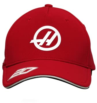 CMC Motorsports Haas Racing F1 2023 Kevin Magnussen Team Baseballmütze rot, Rot/Ausflug, einfarbig (Getaway Solids), Einheitsgr��e