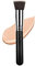 Ksvsonrvi Pinceau plat Kabuki pour fond de teint, pinceau de maquillage de qualité supérieure, noir