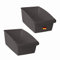 Novaliv Suppentütenbox groß 2er Set Schubladen Organizer Küche - 25 x 16 cm ANTHRAZIT GRAU Gewürzaufbewahrung Box - Ordnungssystem für Schubladen - Aufbewahrung von Dressing & Backzutaten