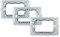 3 x Supporti plastica per interruttori e prese per cassette 502-503 - 504-507 da 2-3 -4-7 posti Compatibili living matix e vimar (Matix Compatibile, 3 posti)