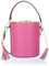 IZIA Women's Bucket Bag aus Leder, Pink