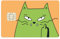 Grumpy Cay Kreditkarten Aufkleber, EC Karten Aufkleber, Funny Cat Credit Card Skin, Card Cover Sticker, (Large Chip)