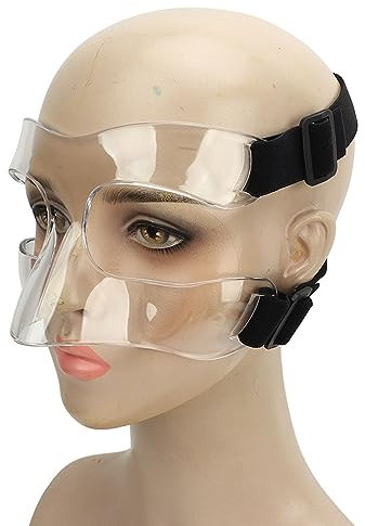Luqeeg Sport-Gesichtsschutz, Nasenschutz-Gesichtsschutz, Verstellbare Gesichtsmaske, Atmungsaktive Sport-Trainingsmasken, Schützen Gesicht und Nase vor Verletzungen für Männer und Frauen