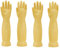 Rubber Cleaning Gloves,Waterproof and Oil-resistance Glove for kitchen Cleaning,Clothes Washing,Household Cleaning, Dishwashing,Car Wash,Indoor and Outdoor Cleaning (Yellow, M)