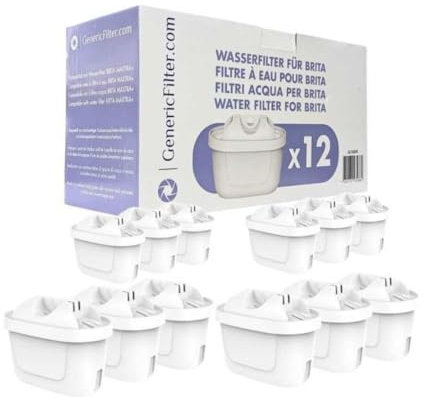 Generisch Lot de 12 cartouches de filtre à eau alternatives pour Brita Maxtra+ A018490