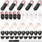 KUOQIY 40 PCS 6 Types 3V Button Coin Cell Battery Holder Kit, CR2032 Battery Holder with Wire Lead ON-Off Switch, Coin Cell Battery Holder ON-Off Switch Battery Holder, with Screwdriver and Screws