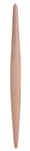 QUARKZMAN Rodillo de Amasar 13.6 x 1.1 Utensilio Pequeño para Amasar Masa | Hornear Repostería Pizza Fondant Pan, de Madera de Haya, Puntiagudo Suave, Antiadherente, para Cocina