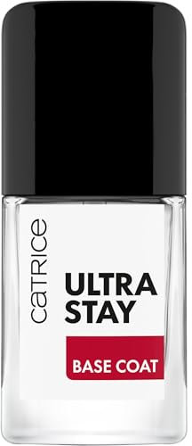Catrice Ultra Stay Base Coat, Unterlack, Transparent, langanhaltend, glättend, schnelltrocknend, vegan, ohne Mikroplastikpartikel, ohne Konservierungsstoffe, ohne Parfüm, 1er Pack (10.5ml)