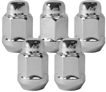 Mysttoo 5PCS M12x1.5 Chrome Wheel Lug Nut 35mm Tall 19mm Hex Nuts Compatible with Honda Accord Odyssey CR-V Civic Acura Ford Fusion Kia Hyundai Dodge Journey Chrysler Mazda Many Cars