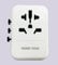 Universal Travel Adapter with 2 USB-C & 2 USB-A Ports – Worldwide Plug Converter for UK to EU/US/AU – Multi-Country Power Adapter with Fast Charging – Dual Fuse Safety – Compact & Travel-White