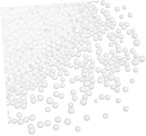 1 Foam Particles Beans Filler Beans Heavy Bag Filling Stuffer Bead Filler Under Sink Bin Clutch Outdoor Filling Refill Beanbag Bags Bin Couch Cushion Stuffing Beads White Foam