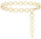 Spetsbst Taillenkette Verstellbarer, Kettengürtel Damen Gürtel Mode Taillengürtel, Metall Taillenkettengürtel Bundkette für Kleider Jeans (Ring-Gold)