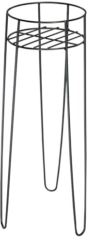 WAGNER Pflanzenständer - HAIRPIN STYLE - Ø 20 x 60 cm, für Außenbereich + Innenbereich, Blumenständer aus pulverbeschichtetem Stahldraht, Tragkraft 40 kg - 25066001