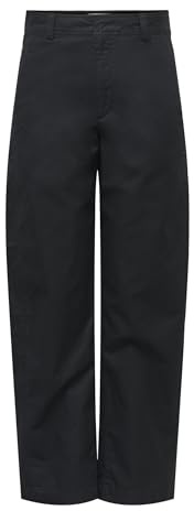 JdY Damen Jdyselma Hw Barrel Pant PNT, Black, XXL / 32L