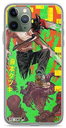 Phone Case Chainsaw Man Volume 1 Cover Compatible with iPhone 11 12 13 14 15 16 17 Pro Max XR SE 2022 7 8 X Xs 6S Mini Plus For Samsung S22 S23 S24 S25 Ultra Clear