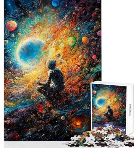Lost In The Expanse 1000-Teile-Puzzle Scharfe Kanten perfekt ineinandergreifend Gemütliche Unterhaltung für drinnen und draußen (38x26cm)