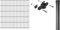 Alberts 632922 Einstab-Gittermatten-Anbauset | Typ 8/6/4 | anthrazit | 2000 x 750 mm