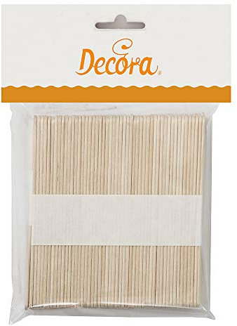 9280120 DECORA 100 PALITOS DE MADERA PARA HELADOS 10 X H 93 MM