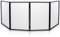 Pyle Pantalla Plegable para Cabina de DJ – Fachada portátil para Eventos, Panel Frontal de proyector de luz de Video, Panel de Malla con Soporte de Panel de Marco de Acero Plegable, Elastano elástico
