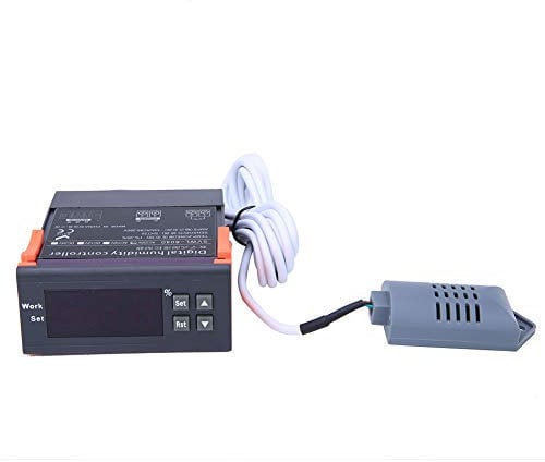 Luftfeuchtigkeitsregler, 220V Digitaler Feuchtigkeitsregler, Bereich 1% -99% rF, mit Temperatursensorsonde