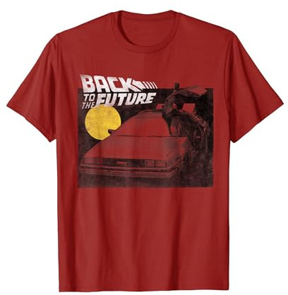 Back To The Future Delorean Fade Portrait T-Shirt