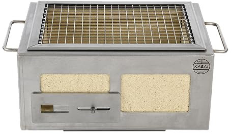 Kasai Japanese Grills | Nano Kasai Konro BBQ Grill | Hibachi Grill | Japanese Charcoal Barbecue | British Made | Stainless Steel Frame