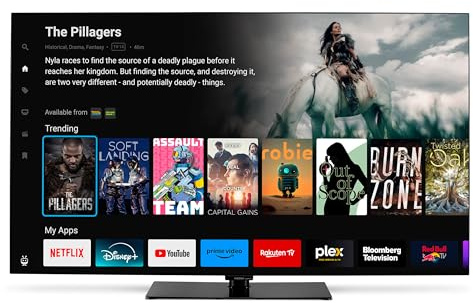 MEDION TV OLED 163,9 cm (65) (TiVo, Smart-TV, Dolby Vision HDR, subwoofer, MEMC, Micro Dimming, Portal TiVo, Prime Video, Disney+, Dolby Atmos, PVR, Bluetooth, MD 865901)