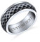 Personalisierte Unisex Paare Diamant Geschnittene Multifacettierte Prisma Ehering Fidget Spinner Ringe Für Männer Und Frauen In Zwei Silbernen Tönen Oxidiertem Edelstahl 8MM Individuell Graviert