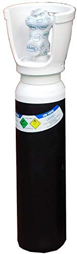 Botella B-2,5 cargada con gas Oxígeno comprimido industrial con tulipa