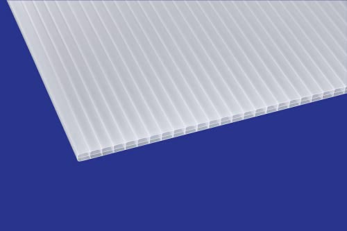 Polycarbonat ECO Stegplatte 16mm, opal, Steg 3-Fach, 16/25/3 ECO 1200mm x 3500mm