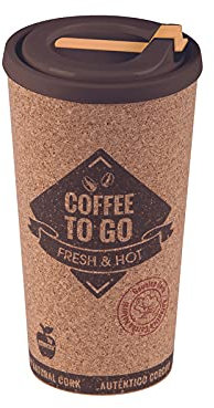 ActivoTex Reusable Coffee Thermos Tumbler 500 ml Large Portable Thermos Mug with Lid to Go Eco-Friendly Coffee Tumbler with Lid with Cork for Office Travel