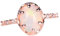 Aotiwe Opal Ring mit CZ, Frauen Ringe Ovaler Form Steinbesatz aus Kupfer Damen Eheringe Trauringe Memoirering Größe 54