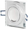LED Einbaustrahler Glas eckig - transparent 5 Watt warmweiß 230V - Einbau-Spot dimmbar schwenkbar flach als Deckenleuchte Decken-Strahler - Einbauleuchte 75-80mm Bohrloch Einbau-Lampe