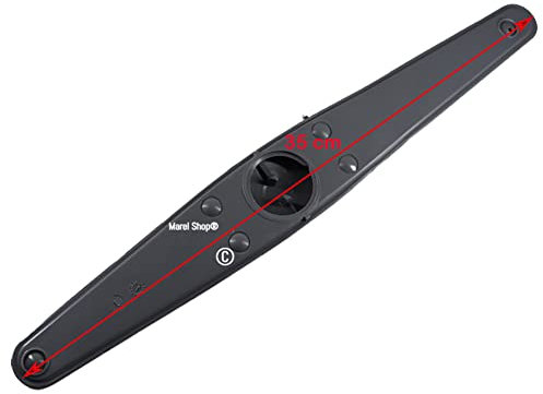 Marel Shop® - Braccio Irroratore Pala Spruzzatore Inferiore per Lavastoviglie compatibile con Smeg per Modelli: PL324BQXDE - PL3326TX - PL4325XIN