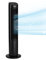 Klarstein Climatizador Portatil Frio 5 en 1 Ionizador, Mini Enfriador de Aire, Silencioso Modo Noche, Mando a Distancia, Humidificador, Ventilador, Purificador, Aparatos Aire 360m³/h, 50W, Negro