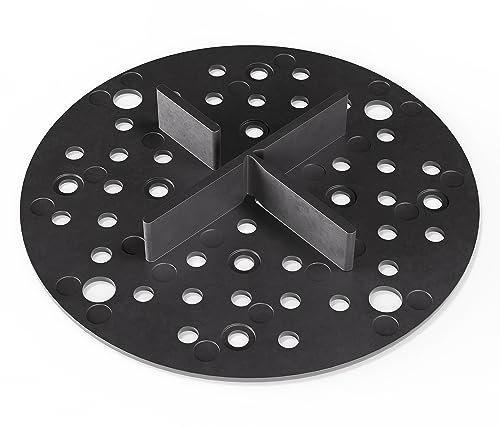 Bauhandel24 Fugenkreuze 3mm für Terrassenplatten Plattenlager Auflage Pads mit Teller Außenbereich Kiesbettlager Splittbettlager Schwarz