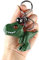 Cobee Niedlicher Dinosaurier Schlüsselanhänger, Kawaii Cartoon Dinosaurier Geschenk Beweglicher Dinosaurier Anhänger für Damen und Herren Rucksäcke Auto Schlüsselanhänge（Grün）