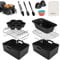 Lvelfe Air Fryer Accessories, Set of 12 for Ninja Dual AF300UK AF400UK Including Silicone Liner & Racks Cake Pan etc Compatible with Oven, Microwave