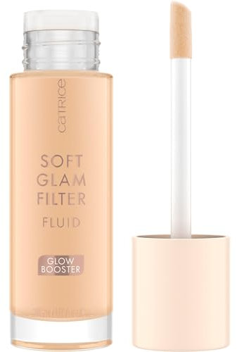 Catrice Soft Glam Filter Fluid, Basis, Nr. 015, Nude, pflegend, natürlich, glänzend, strahlend, vegan, ölfrei, ohne Parfüm, ohne Alkohol, 1er Pack (30ml)