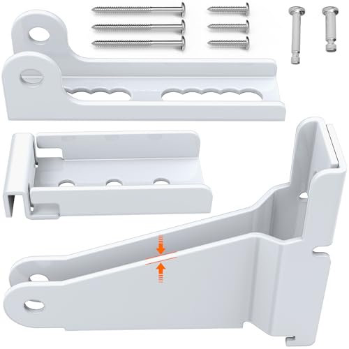 Storm Door Closer Bracket Kit for Andersen, Screen Door Closer Replacement Part for Andersen, Emco, Larson,Pella,40201 Door Repair Kit, White